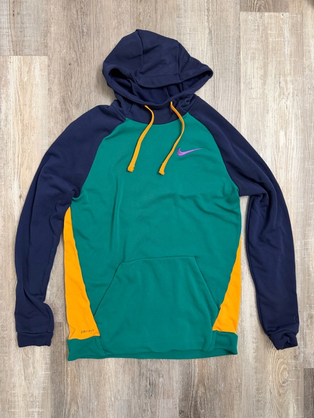 Nike Men’s Cowl Neck Multicolored Dri-Fit Hoodie Sweatshirt-size Large YTK🔥